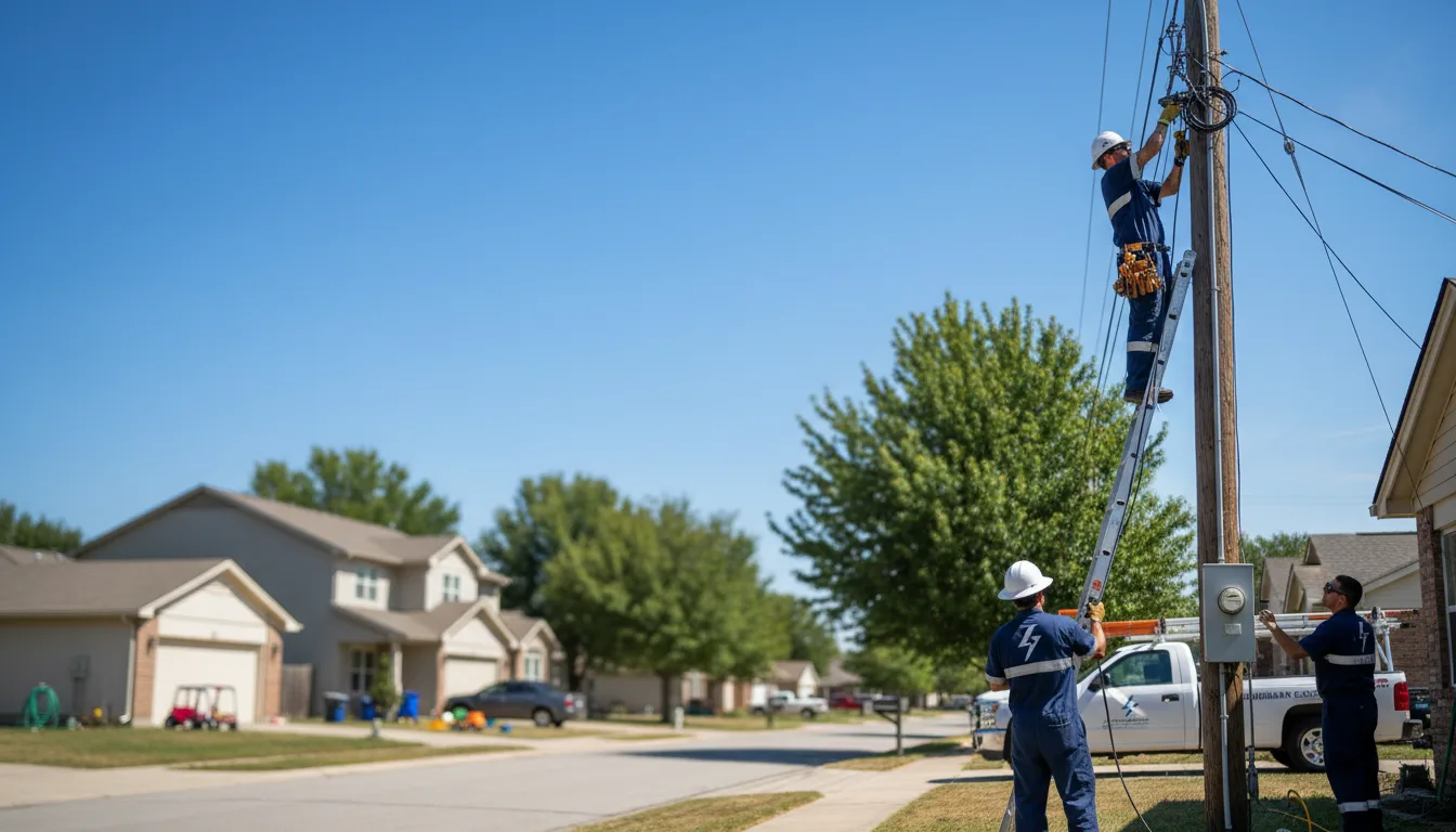 Residential electrician providing installation services in Locust Grove, AR